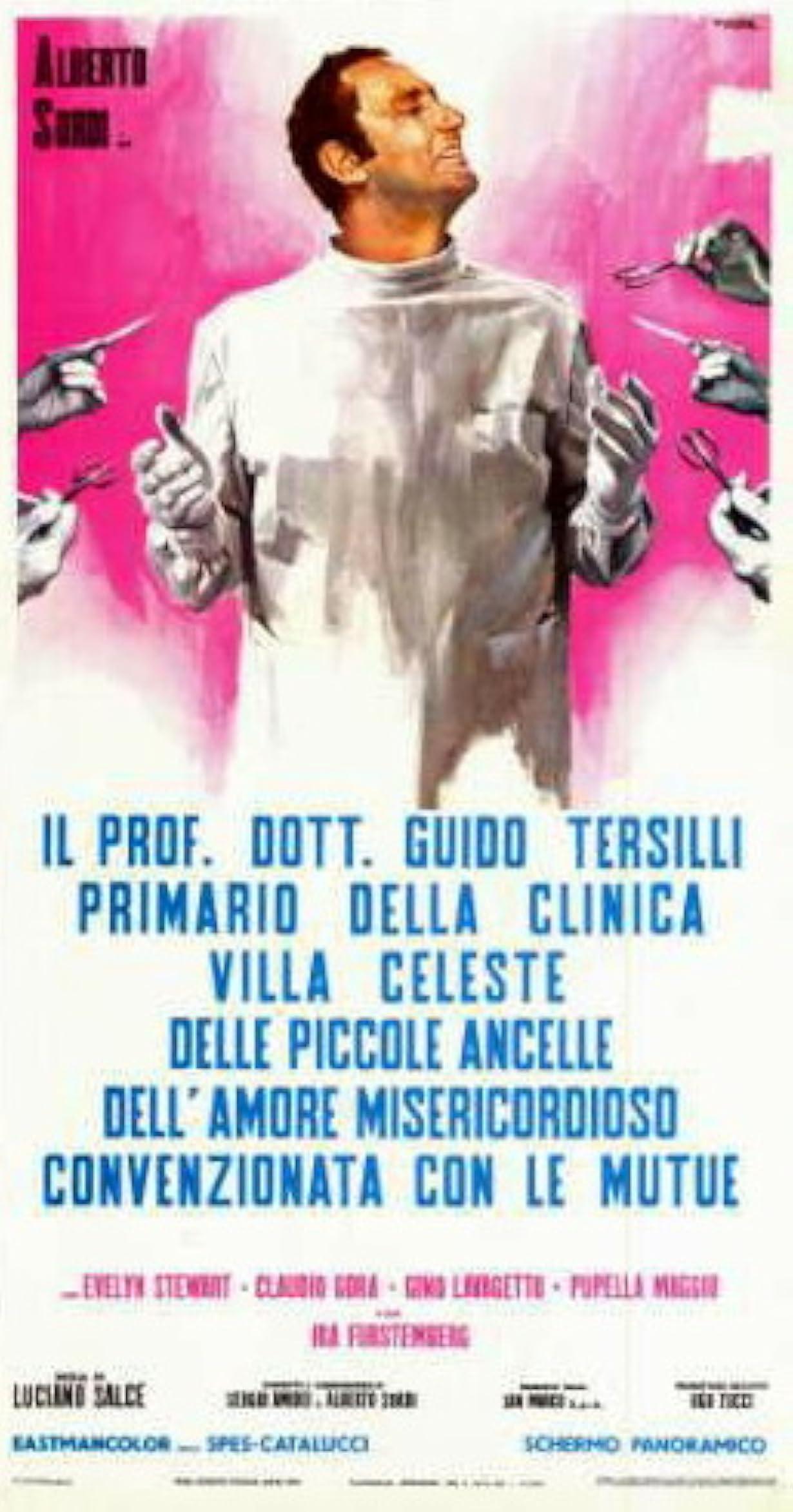 Il prof. Dott. Guido Tersilli, primario della clinica Villa Celeste convenzionata con le mutue streaming ita